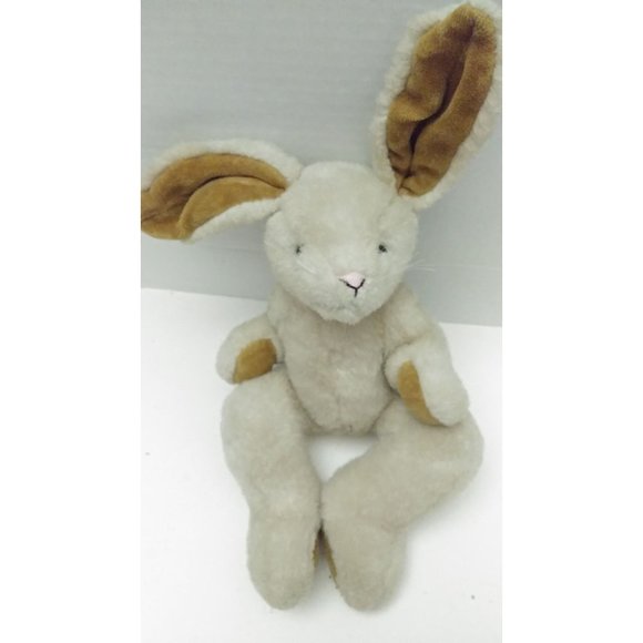 1990's Boyd's Bears Brown  Jointed Plush Bunny Rabbit Plush Toy 13" - Picture 9 of 10
